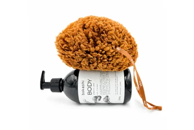 ZESTAW BODY probiotyczny żel myjący dla dorosłych + gąbka morska TRAWA